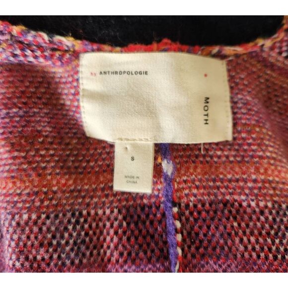 Anthropologie Moth Williston Plaid Cardigan Size Small - Picture 7 of 8